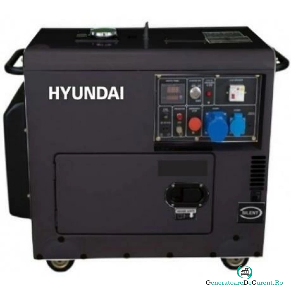 Generator curent monofazat Hyundai DHY6001SE, 5 kW, 230 V, capacitate rezervor 12.5 l la 7,776.54 lei ron
